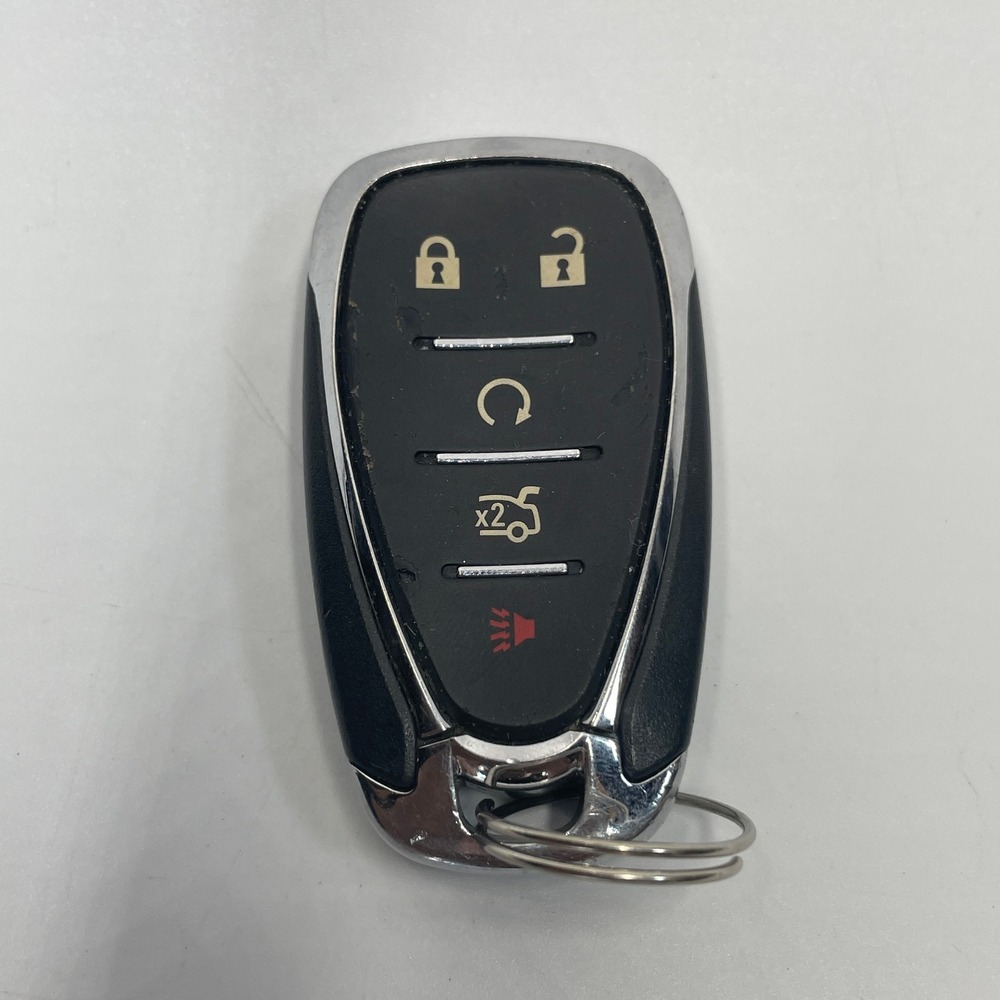 Chevrolet 5 Button Smart Key Fob Remote Start Trunk Panic OEM Black Chrome